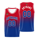 Custom Basketball Jersey Personalized Stitched Team Name Number Logo Red&Royal