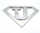 Metal Car Badge Emblem “fits” Jeep Billet CNC 6061 Aluminum 7.5"x 5.5" Polished USA