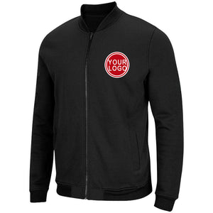 Custom Long Sleeve Windbreaker Jackets Uniform Printed Your Logo Name Number Black-Red-White