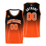 Custom Basketball Jersey Personalized Stitched Team Name Number Logo Royal&Orange