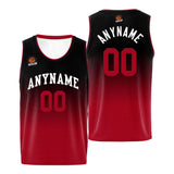 Custom Basketball Jersey Personalized Stitched Team Name Number Logo Black&Red