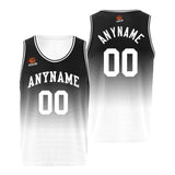 Custom Basketball Jersey Personalized Stitched Team Name Number Logo Grey&Black