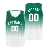 Custom Basketball Jersey Personalized Stitched Team Name Number Logo Black&Green