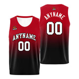 Custom Basketball Jersey Personalized Stitched Team Name Number Logo Black&Red