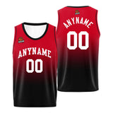 Custom Basketball Jersey Personalized Stitched Team Name Number Logo Red&Black