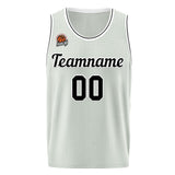 Custom Basketball Jersey Gray-Black