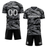 Custom Soccer Uniform Jersey Kids Adults Personalized Set Jersey Shirt Gray