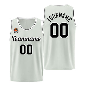 Custom Basketball Jersey Gray-Black