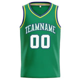 Custom Stitched Basketball Jersey for Men, Women And Kids Kelly Green-White