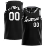 Custom Stitched Basketball Jersey for Men, Women And Kids Black-White-Gray