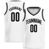 Custom Stitched Basketball Jersey for Men, Women And Kids White-Black