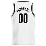 Custom Stitched Basketball Jersey for Men, Women And Kids White-Black