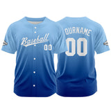 Custom Full Print Design Baseball Jersey blue gradient