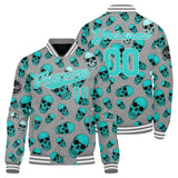 Custom cyan Varsity Jacket for Men Women and Youth with Personalized Letterman Jacket