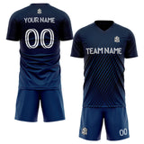 custom soccer set jersey kids adults personalized soccer blue