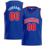 Custom Stitched Basketball Jersey for Men, Women And Kids Royal-Red-White