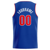 Custom Stitched Basketball Jersey for Men, Women And Kids Royal-Red-White