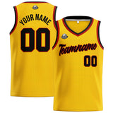 Custom Stitched Basketball Jersey for Men, Women  And Kids Yellow-Black-Red