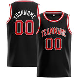 Custom Stitched Basketball Jersey for Men, Women And Kids Black-Red-White