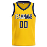 Custom Stitched Basketball Jersey for Men, Women And Kids Yellow-Navy-White