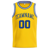 Custom Stitched Basketball Jersey for Men, Women And Kids Yellow-Royal