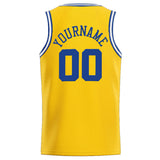 Custom Stitched Basketball Jersey for Men, Women And Kids Yellow-Royal