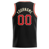 Custom Stitched Basketball Jersey for Men, Women And Kids Black-Red-Cream