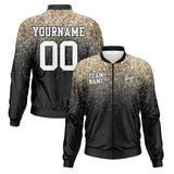 Custom Long Sleeve Windbreaker Jackets Uniform Printed Your Logo Name Number Sequins