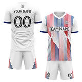 custom soccer set jersey kids adults personalized soccer white