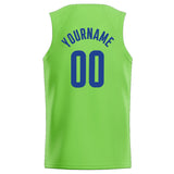 Custom Stitched Basketball Jersey for Men, Women And Kids Neon Green-Royal