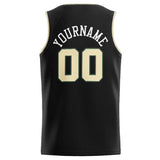 Custom Stitched Basketball Jersey for Men, Women And Kids Black-Cream-Green