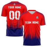 Custom Soccer Uniform Jersey Kids Adults Personalized Set Jersey Shirt Red