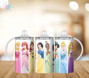 12oz Dual Sippy Cup - Princesses