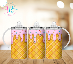 12oz Dual Sippy Cup - Strawberry Sprinkles