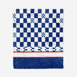 Custom Ultra-Soft Micro Fleece Blanket Royal-White