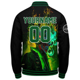 Custom Varsity Jacket Letterman jacket for Men, Women and Youth Green Black