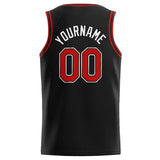 Custom Stitched Basketball Jersey for Men, Women And Kids Black-Red-White