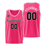 Custom Basketball Jersey Pink-Black