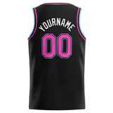 Custom Stitched Basketball Jersey for Men, Women And Kids Black-Pink-Light Blue