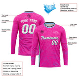 Custom Basketball Soccer Football Shooting Long T-Shirt for Adults and Kids Pink