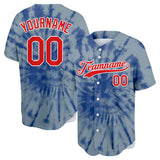 Custom Full Print Design Tie-Dyed Baseball Jersey