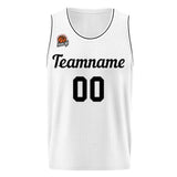 Custom Basketball Jersey White-Black