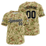 Custom Full Print Design Baseball Jersey camouflage