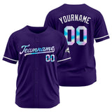 Custom Purple Baseball Jersey Stitched Design Personalized Hip Hop Baseball Shirts