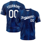 Custom Full Print Design Baseball Jersey navy