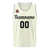 Custom Basketball Jersey Cream-Black