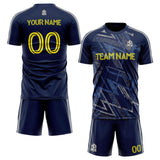 custom soccer set jersey kids adults personalized soccer navy