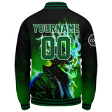 Custom Varsity Jacket Letterman jacket for Men, Women and Youth Black Green