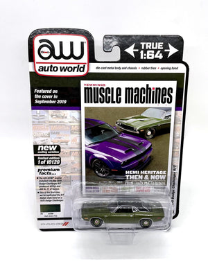 AW Auto World Diecast Cars 1 64 1970 Dodge Challenger R/T HEMI No Shaker R4