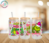 16oz Glass Tumbler - Grinchmas